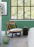 4081-26353 Emerson Green Faux Linen Wallpaper
