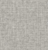 4081-26354 Emerson Grey Faux Linen Wallpaper