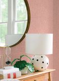 4081-26355 Emerson Coral Faux Linen Wallpaper