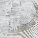 4096-554748 Faux Concrete plaster textured distressed paint white gold metallic wallpaper 3D