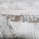 4096-554748 Faux Concrete plaster textured distressed paint white gold metallic wallpaper 3D