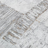 4096-554748 Faux Concrete plaster textured distressed paint white gold metallic wallpaper 3D
