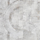 4096-554748 Faux Concrete plaster textured distressed paint white gold metallic wallpaper 3D