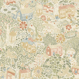 4111-63001 Bygga Bo Neutral Woodland Village Wallpaper