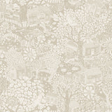 4111-63006 Bygga Bo Light Grey Woodland Village Wallpaper
