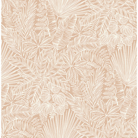 4120-26801 Vita Blush Botanical Wallpaper