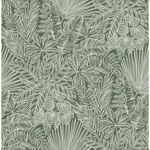 4120-26804 Vita Green Botanical Wallpaper