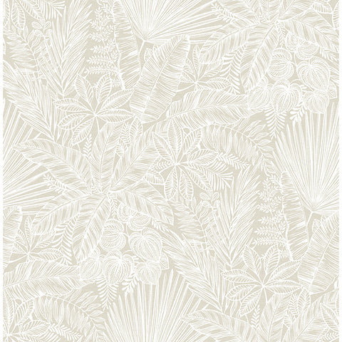 4120-26805 Vita Off-White Botanical Wallpaper