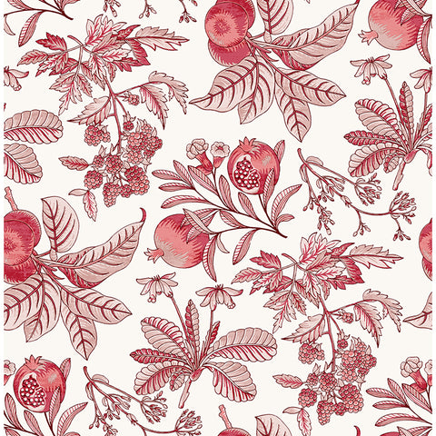 4120-26812 Cecilia Red Fruit Wallpaper