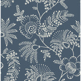 4120-26822 Maeve Dark Blue Jacobean Trail Wallpaper