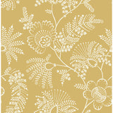 4120-26826 Maeve Mustard Jacobean Trail Wallpaper