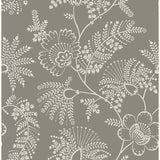 4120-26827 Maeve Grey Jacobean Trail Wallpaper