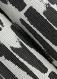 4120-26841 Myrtle Black Abstract Stripe Wallpaper