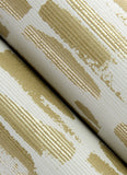 4120-26842 Myrtle Gold Abstract Stripe Wallpaper