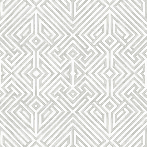 4120-26849 Lyon Silver Geometric Key Wallpaper
