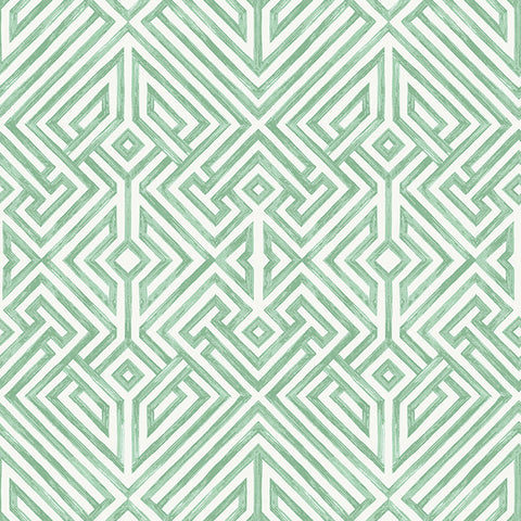 4120-26850 Lyon Green Geometric Key Wallpaper