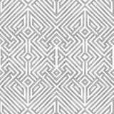 4120-26854 Lyon Grey Geometric Key Wallpaper