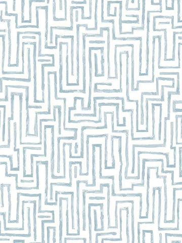 4121-25701 Ramble Blue Geometric Wallpaper