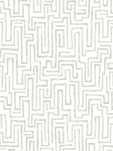 4121-25703 Ramble Grey Geometric Wallpaper