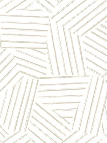 4121-26901 Helene Taupe Geometric Lines Wallpaper
