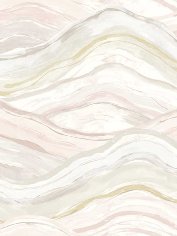 4121-26923 Dorea Pastel Striated Waves Wallpaper