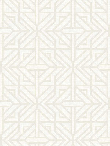 4121-26929 Hesper Ivory Geometric Wallpaper