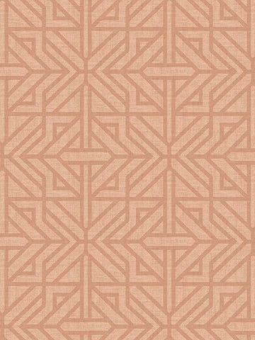 4121-26930 Hesper Rust Geometric Wallpaper