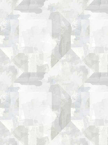 4121-26944 Perrin Light Grey Gem Geometric Wallpaper