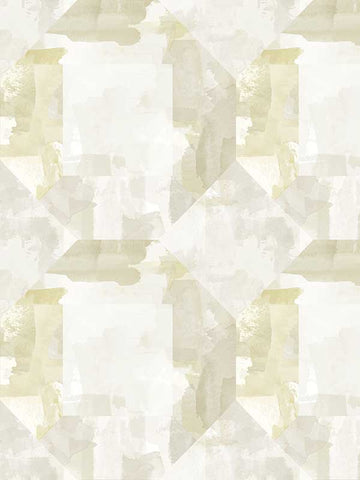 4121-26948 Perrin Olive Gem Geometric Wallpaper