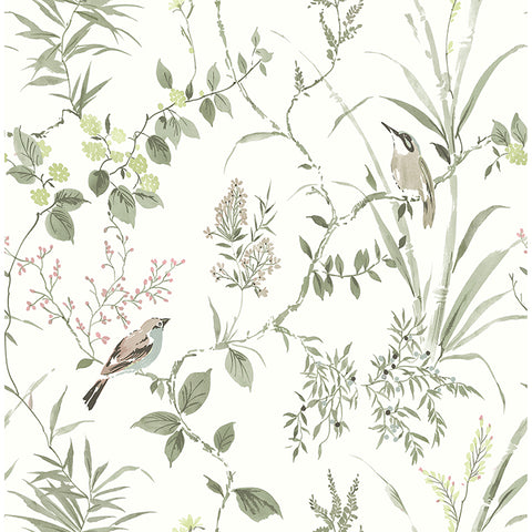 4134-26992 Imperial Garden Moss Botanical Wallpaper