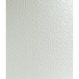 4134-59001 Ibold White Tin Ceiling Scroll Paintable Wallpaper