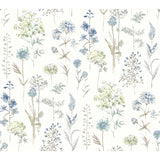 4134-72502 Bergamot Sea Green Wildflower Wallpaper