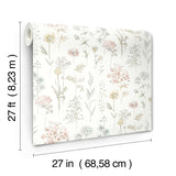 4134-72503 Bergamot Pastel Wildflower Wallpaper