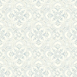 4134-72516 Marjoram Light Blue Floral Tile Wallpaper