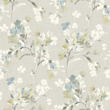 4134-72528 Azalea Light Grey Floral Branches Wallpaper