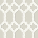 4134-72544 Chervil Light Grey Trellis Wallpaper