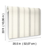 4134-72547 Lovage Charcoal Linen Stripe Wallpaper