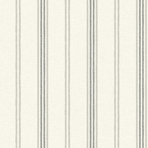 4134-72547 Lovage Charcoal Linen Stripe Wallpaper