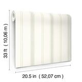 4134-72549 Lovage Green Linen Stripe Wallpaper