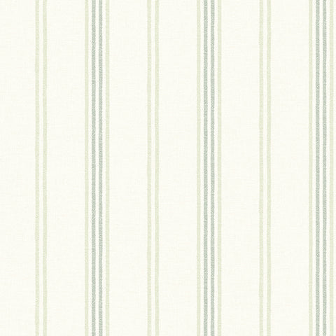 4134-72549 Lovage Green Linen Stripe Wallpaper