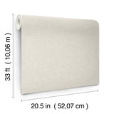 4134-72552 Chambray Light Grey Fabric Weave Wallpaper