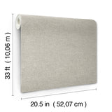4134-72556 Chambray Grey Fabric Weave Wallpaper