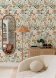 4135-12802 Whimsy Pink Fauna Wallpaper