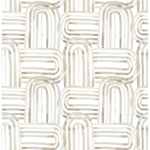 4135-27272 Lolly Beige Arches Wallpaper