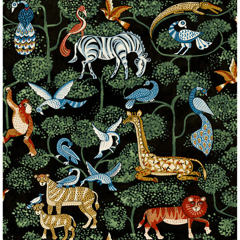 4135-27284 Rigby Multicolor Jungle Animals Wallpaper