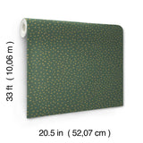 4135-27304 Cassie Green Petite Polka Wallpaper