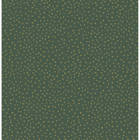 4135-27304 Cassie Green Petite Polka Wallpaper