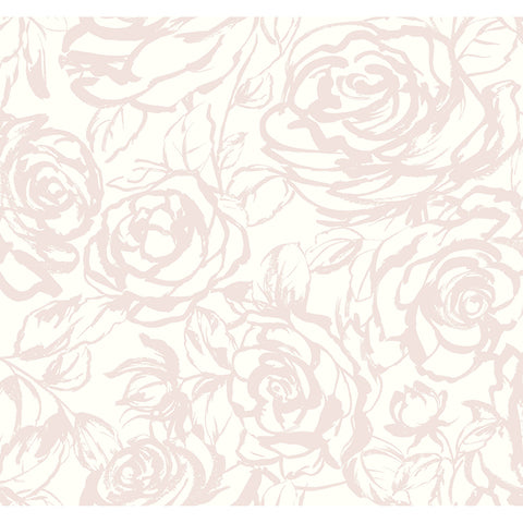 4135-72710 Nelda Light Pink Rose Wallpaper