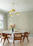 4135-72713 Idalia Beige Floral Flamingo Wallpaper