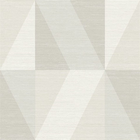 4141-27108 Winslow Bone Geometric Faux Grasscloth Wallpaper